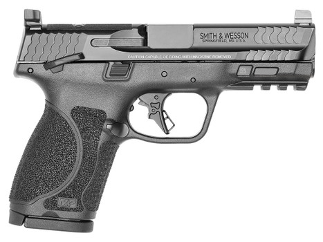 Smith & Wesson 13568 M&P M2.0 Compact 9mm Luger 15+1, 4" Black Armornite 4" Stainless Steel Barrel & Optic Ready/Serrated Slide, Matte Black Polymer Frame w/Picatinny Rail