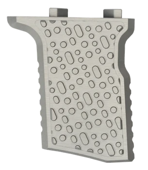 Q LLC ACCQSERTVGAL Deluxe Q-Sert Vertical Grip Silver Anodized Aluminum                                                                                                                                 