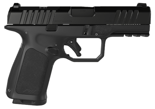 Rost Martin RM1CBLKOSP15 RM1C  9mm Luger 15+1 4" Black Match Grade Barrel, Black Tenifer Optic Ready/Serrated Steel Slide, Black Polymer Frame w/Picatinny Rail, Textured Grip, Ambidextrous            