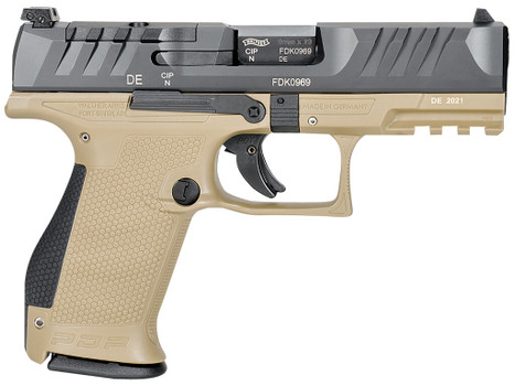 Walther Arms 2858444 PDP Compact Optic Ready 9mm Luger 4" 15+1 Black Steel Slide Performance Duty Textured Polymer Grip