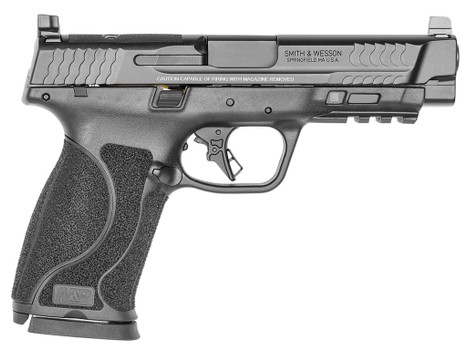 Smith & Wesson 13387 M&P M2.0 Full Size 10mm Auto 15+1 4.60" Black Armornite Stainless Steel Barrel & Optic Cut/Serrated Stainless Steel Slide, Matte Black Polymer Frame w/Picatinny Rail