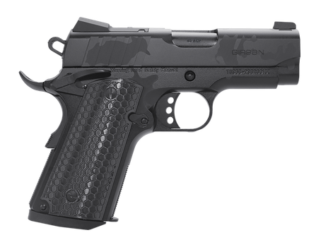 Girsan 391150 MC1911 SC Influencer Sub-Compact 9mm Luger 7+1 3 3.40" Black Steel Barrel, Black Camo Optic Ready/Serrated Steel Slide & Frame w/Picatinny Rail & Beavertail, Black Polymer Grip          