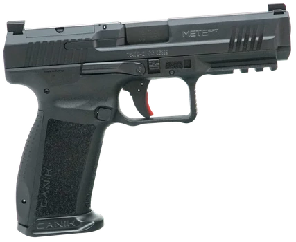 Canik HG6595N Mete SFT Full Size Frame 9mm Luger 20+1/18+1, 4.46" Black Match Grade Barrel, Black Nitride Optic Ready/Serrated Steel Slide, Polymer Frame w/Picatinny Rail, Ambidextrous                
