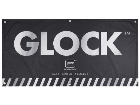 Glock AD02044 Fabric Banner Black 4' x 2