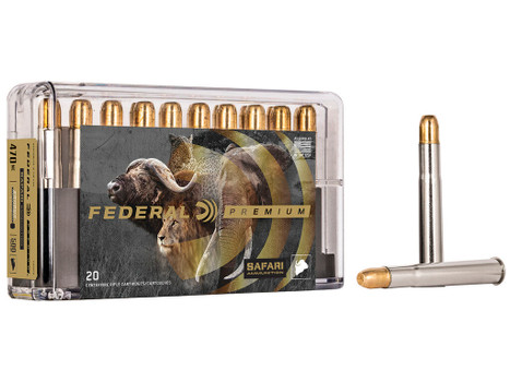 Federal P470T2 Premium Safari Cape-Shok 470NitroExpress 500gr Trophy Bonded Sledgehammer Solid 20 Per Box/10 Case