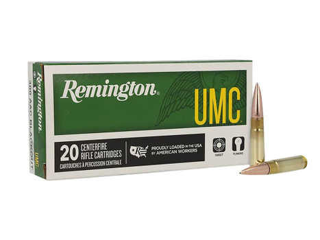Remington Ammunition 26854 UMC 300Blackout 150gr Full Metal Jacket 20 Per Box/10 Case