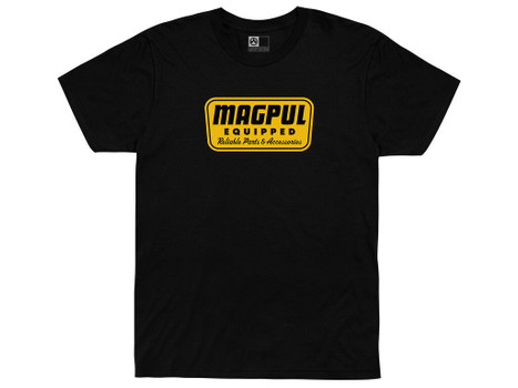 Magpul MAG1205-001 Equipped Blend Black Cotton/Polyester Short Sleeve 4XL