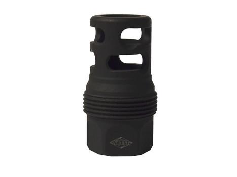 Yankee Hill 4445MB24B sRx Q.D. Muzzle Brake Short Black Phosphate Steel with 11/16"-24 tpi for sRx Adapters