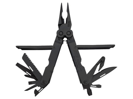 S.O.G SOG-B63N-CP Powerlock V-Cutter Black Oxide 420 Stainless Steel 7" Long Features 18 Tools w/Sheath