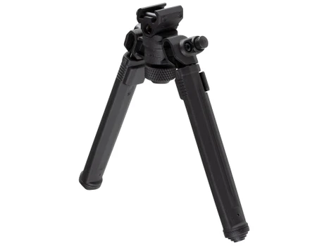 Magpul MAG941-BLK Bipod 1913 Picatinny Rail Attachment, Black Mil-Spec Anodized Aluminum, 6.80-10.30" Vertical Adjustment, Rubber Feet for AR-Platform
