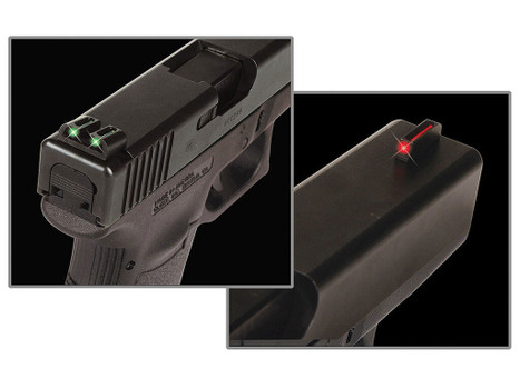 TruGlo TG131G1 Fiber-Optic Red/Fiber Optic Front Sight-Green/Fiber Optic Rear Sight Glock 17/17L/19