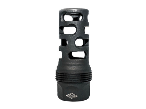 Yankee Hill 4405MB28 sRx Q.D. Muzzle Brake Long Black Phosphate Steel with 1/2"-28 tpi, 9mm, 2.30" OAL & 9.375" Diameter for sRx Adapters