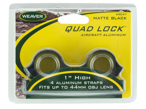 Weaver Mounts Quad Lock Detachable Rings 1" High