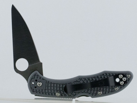 Spyderco C11FPGY Delica 4 Lightweight 2.88" Folding Drop Point Plain VG-10 SS Blade Gray FRN Handle Includes Pocket Clip