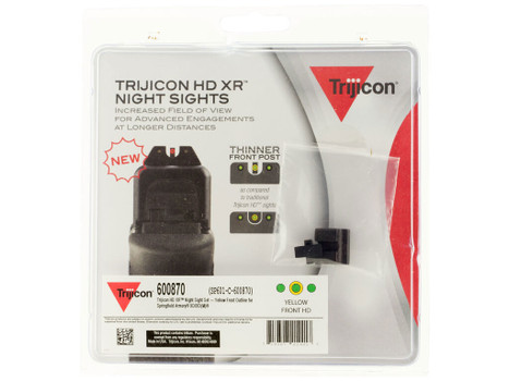Trijicon 600870 HD XR Night Sights Green/Tritium Yellow Outline Front Sight-Green Tritium Black Outline Rear Sight Springfield Armory XD/XD-M/XD Mod.2
