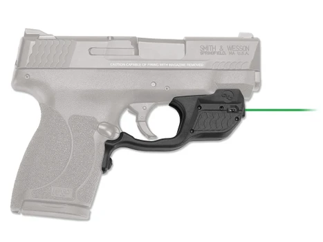 Crimson Trace 0155801 Laserguard S&W M&P Shield 45 ACP, Green Laser Black Polymer