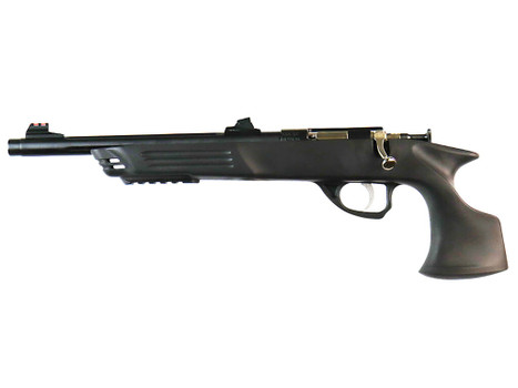 Crickett KSA693 Adult Pistol 22 LR 1rd 10.50" Blued Threaded Barrel w/Cap, Williams Fire Sights, Integrated Picatinny Accessory Rail, Synthetic Grip, Rebounding Firing Pin Safety