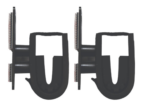 Rugged Gear 10030 Dual Lock Gun Holder Rifle/Shotgun Black Metal