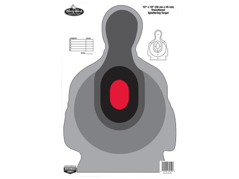 Birchwood Casey 35727 Dirty Bird Silhouette Tagboard Target 12" x 18" 8 Per Pkg