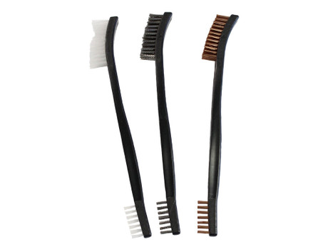 Birchwood Casey 41104 Utility Brushes Bronze/Nylon/Stainless Steel 3 Pack