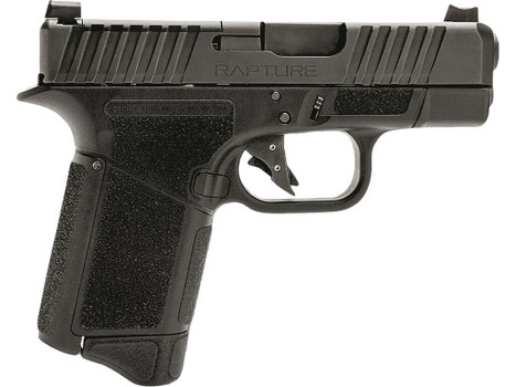 Gforce Arms GF932512GB Rapture Sub-Compact Frame 9mm Luger 12+1 3.25" Black Steel Barrel, Black Steel Optic Cut/Serrated Slide, Gray Cerakote Polymer Frame, Shield RMSc/RMR Footprint