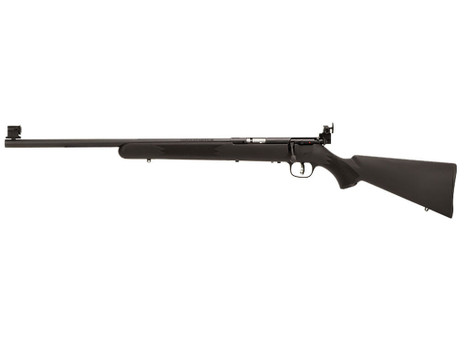 Savage Arms 28901 Mark I FVT Full Size 22 Long/22 Short/22 LR 1rd 21" Black Satin Heavy Barrel, Satin Black Carbon Steel Receiver, Black Fixed Synthetic Stock, Left Hand