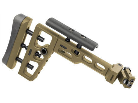 Samson 040617032 S.A.S. K Folding Stock Flat Dark Earth Anodized Aluminum