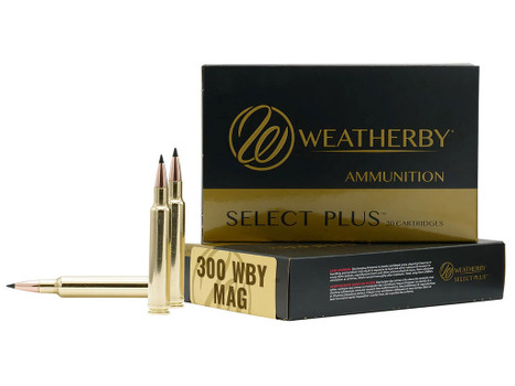 Weatherby F300180SCO Select Plus 300WthbyMag 180gr Swift Scirocco 20 Per Box/10 Case