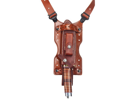 Galco SHU Shuka Knife Holder Over The Shoulder Tan Leather