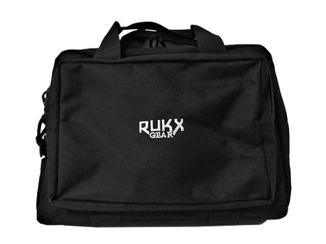 Rukx Gear ATICTDPCB Double Pistol Black 600D Polyester Holds 2 Handguns