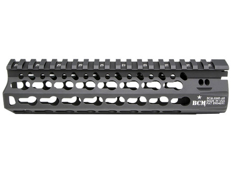 BCM KMRA8556BK KMR Alpha Handguard 8" Keymod Style Made of Aluminum with Black Anodized Finish for AR-15