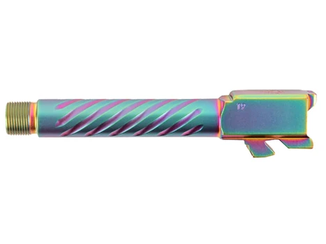 Ballistic Advantage BAPSG175T3W Premium Series 9mm Luger Fits Glock 17 Gen 5 Fluted Threaded Iridescent PVD Stainless Steel