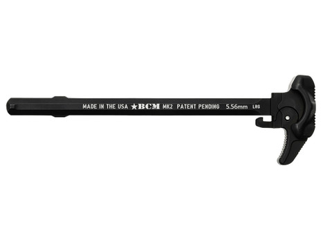 BCM GFHMK2LRG Asymmetric MK2 Charging Handle Compatible w/ Mil-Spec AR-15 Black 7075 T-6 Aluminum