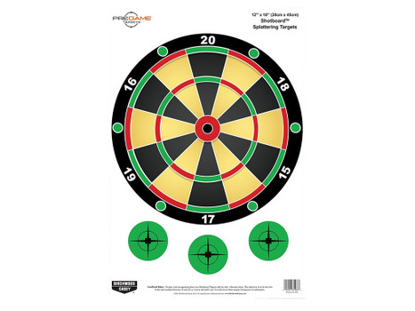 Birchwood Casey 35562 Pregame Shotboard Hanging Paper All Firearms 12" x 18" Impact Enhancement Splatter 8 Targets