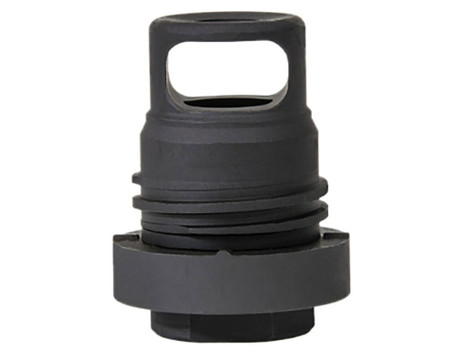 Yankee Hill 3102-1MB-28A Mini Phantom Q.D. Muzzle Brake Black Melonite Steel with 1/2"-28 tpi Threads & 1.60" OAL for 5.56x45mm NATO AR-Platform
