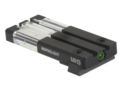 Meprolight USA 631163108 FT Bullseye Rear Sight Green/Tritium Fiber Optic, Black Frame, Fits Sig Sauer P365, Dovetail