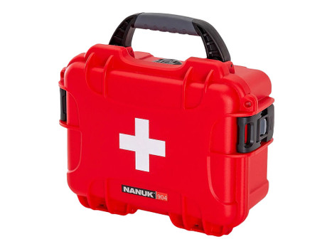 Nanuk 904S000RDPA0FSA01 First Aid Case Waterproof Red NK-7 Resin