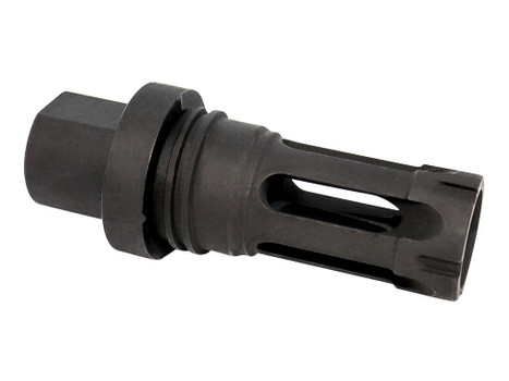 Yankee Hill 4302AKA Phantom Q.D. Flash Hider Black Steel with M14x1 LH Threads for 30 Cal AK-Platform