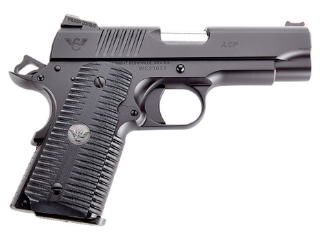 Wilson Combat ACPCP45 ACP Compact SAO 45 ACP 4" 7+1 Black Armor-Tuff Carbon Steel Black G10 Eagle Claw Grip