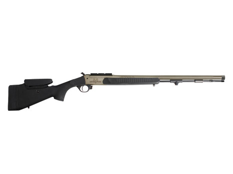 Traditions CR84660450B NitroFire Pro 50 Cal 209 Primer Tungsten Cerakote 26" Fluted/Threaded w/VAPR twist Barrel, Drilled & Tapped Receiver, Black Adj Cheek Piece & LOP Synthetic Stock