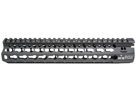 BCM KMRA10556BK KMR Alpha Handguard 10" Keymod Style Made of Aluminum with Black Anodized Finish for AR-15
