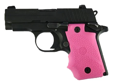 Hogue 38007 Rubber Grip Pink with Finger Grooves for Sig P238