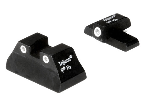 Trijicon 600268 Bright & Tough Night Sights Green/Tritium White Outline Front Sight-Green/Tritium White Outline Rear Sight H&K USP Compact
