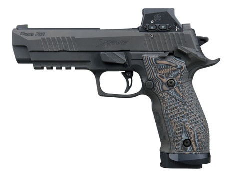 Sig Sauer 226X59XTMSAORXSL P226 XFive Extreme 9mm Luger 20+1 5" Bull Barrel, Black Nitron Stainless Steel Serrated w/Optic Slide, Black Nitron Stainless Steel Frame w/Beavertail & Picatinny Rail, Cust