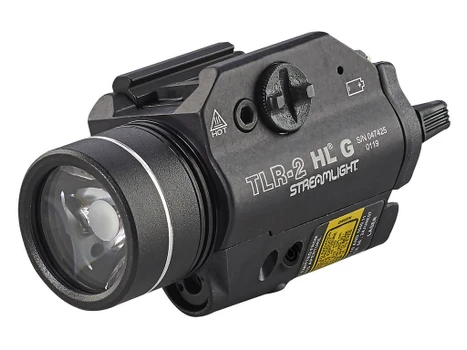 Streamlight 69265 TLR-2 HL G Gun Light Black Anodized 1,000 Lumens White LED Red Laser