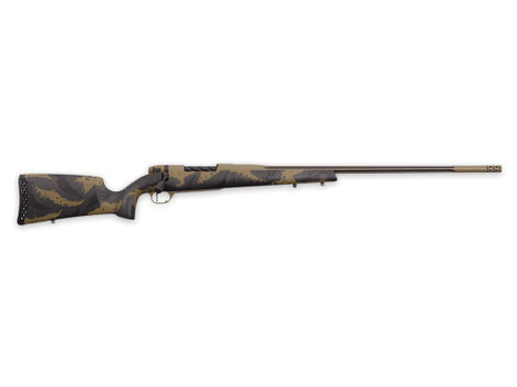 Weatherby MAX01N338WR6B Mark V Apex 338 WBY RPM 4+1 24" Graphite Black & Tan Cerakote Fluted Threaded Barrel, Tan Cerakote Steel Drilled & Tapped Receiver, Carbon Fiber w/Brown & Tan Sponge Accents Fi