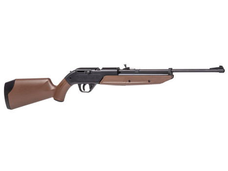 Crosman 760B 760 Pumpmaster Pump Air Rifle 177 18+1 Black Smooth Bore Steel Barrel, Black Receiver, Brown Synthetic Stock, Crossbolt Safety