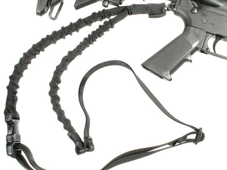 Blackhawk 70GS17BK Universal Swift Rifle Sling Black Nylon Webbing 1.25" Wide Three-Point Design