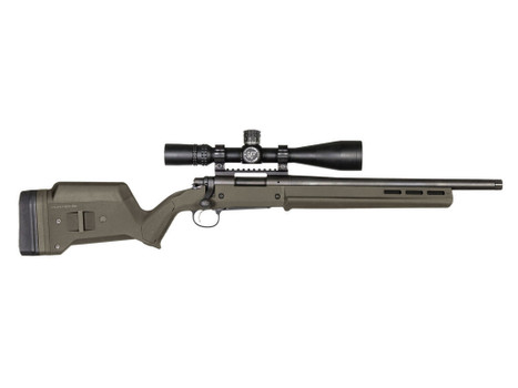 Magpul MAG495-ODG Hunter 700 Stock Fixed with Aluminum Bedding & Adjustable Comb OD Green Synthetic for Remington 700 SA