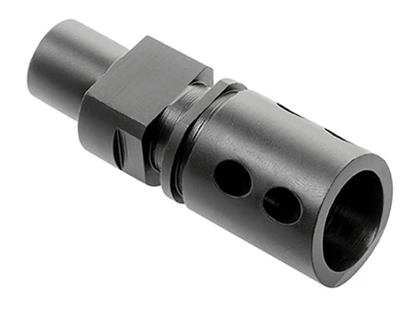 CMMG 57DA5BE Flash Hider Black Steel with M12x1 LH Threads for 5.7x28mm FN PS90